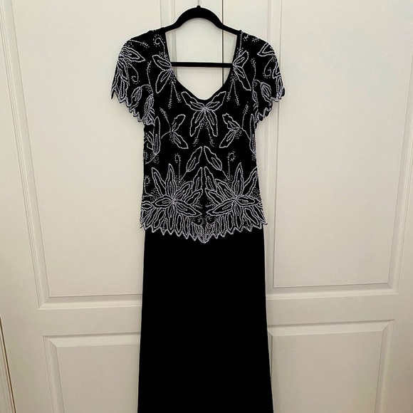 JKARA Black Beaded Evening Gown Size 14 | Formal Dress - Picture 1 of 10